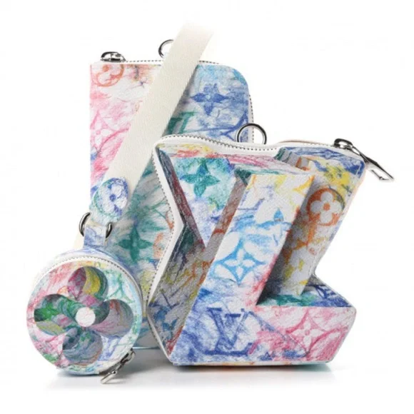 Louis Vuitton Monogram Pastel Colors LV Block - Picture 1 of 11